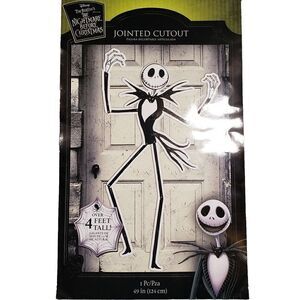 Disney‎ Nightmare Before Christmas Jack Jointed Cutout  4 Ft Tall Halloween NEW